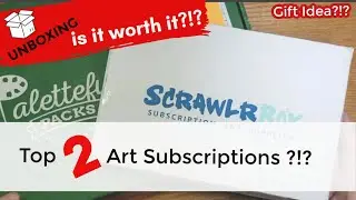 TOP 2 ART SUBSCRIPTION UNBOX December 2019 Paletteful | Nov 2019 Scrawlrbox Compare | How to choose!