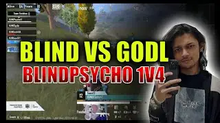 BLIND VS GODL FIGHT | BLIND PYSCHO OP 1V4