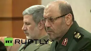 Iran: Russia's Shoigu signs military cooperation pact with Iran's Dehghan (1ODO)