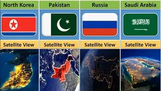 Satellite View From Different Countries | Multi Facts by Shazil