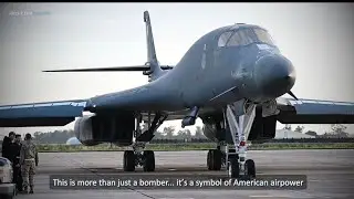 B-1B Lancer Bomber | U.S. Air Force Airmen Perform Hot Pit Refueling