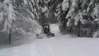 Bobcat SBX240 Highflow Snowblower in action