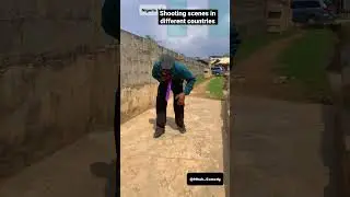 Shooting scenes in different countries #funny #india #america #nigeria #movie #shootingscene