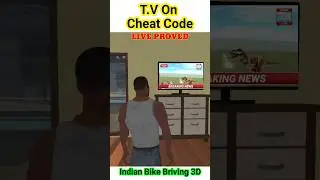 TV on cheat code live proof || Indian bike driving 3d new update #viral #youtubeshorts