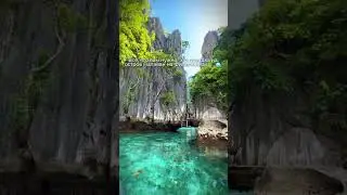 Здесь скалы из черного известняка вонзаются прямо в бирюзовую воду