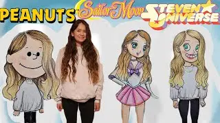 Drawing Myself in 3 Different Animated Styles- Pt.1