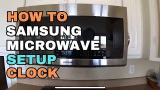 Как настроить часы на микроволновой печи Samsung