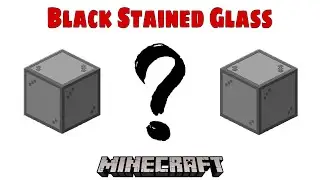 How To Make Black Stained Glass in Minecraft | Minecraft Tutorial