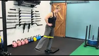 Standing Band Hip Abduction (at knees on BC Block)
