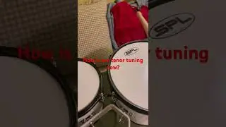 New tenor tuning, how is it? #drums #shorts #tenordrum #drumline #video