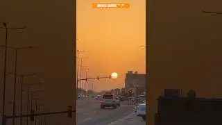 Miracle happen In UAE 🇦🇪 Two Suns 🌞 🌞#shorts #sun #sunset #views #awaken #arabic #miracle