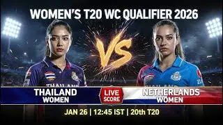 🔴 Thailand Women vs Netherlands Women Live Score | Today Match Live Score | ScorePulse Cricket