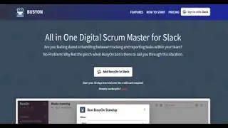 BusyOn (All in One Digital Scrum Master for Slack)