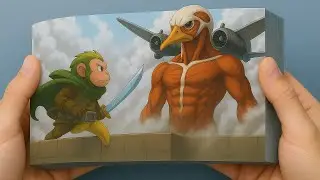 Attack on Italian Brainrot 💀 | AoT Parody FlipBook Animation