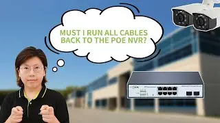Añada un switch PoE al sistema NVR de la cámara IP