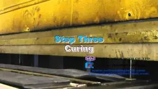 A video of a typical precure tread production for tyre retreading
