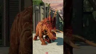 BEAUTIFULLY COLOURED ARK TRICERATOPS IN THE DESERT! - Jurassic World Evolution 2 #Shorts