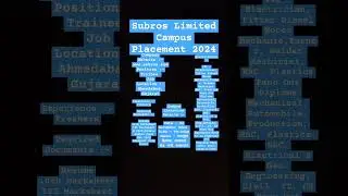 Subros Limited Campus Placement 2024 | Fresher | Trainee | ITI / Diploma Pass |