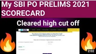 MY SBI PO Pre 2021 Scorecard | Expected Cut Off |