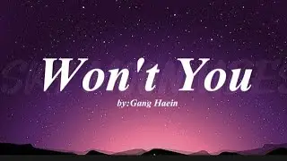 WON'T YOU | GANG HAEIN ( LYRICS VIDEO )