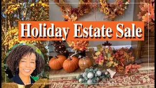Holiday Estate Sale Finds! Pumpkins, Fall Decor & a Touch of Christmas Magic!