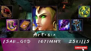 HoN | Mid Wars | Artesia | ESAN_GOD | 1671 MMR