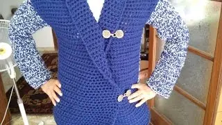 Loom Knit Mock Crochet Jacket