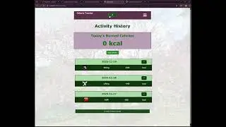 Calorie Tracker Web App Project