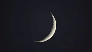 Crescent Moon on July 27, 2025: Apple Valley, CA, USA