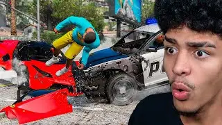 O FRANKLIN PODE SOBREVIVER A IMPOSS&Iacute;VEIS BATIDAS REALISTAS NO GTA 5?