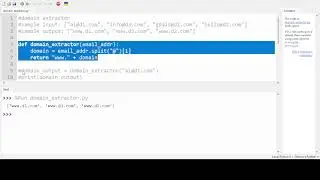 Extract domain names from email addresses