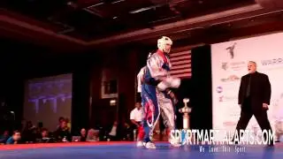 Troy Binns v Jason Grenier Semi Finals Men's Sparring 2014 AKA Grand Nationals