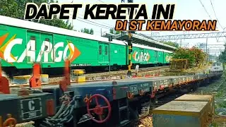 ALHAMDULILLAH ! DAPET 2 KERETA API JARAK JAUH DI ST KEMAYORAN kebanyakan dapet KRL