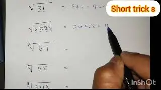 Short tricks for| square root|and cube root