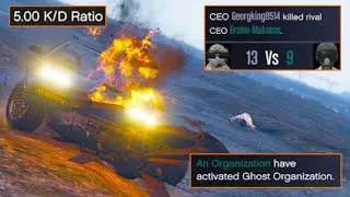 Destroying 2 jet GRIEFERS with FULLY LOADED ruiner! [GTA Online]