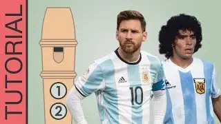 Himno Nacional Argentino en FLAUTA DULCE