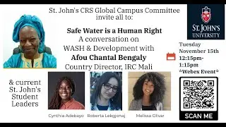 Safe Water is a Human Right A Conversation with Afou Chantal Bengaly
