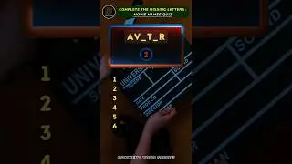 Complete The Missing Letter | Movie Title  Quiz 🎬| Part 1