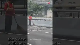 Heartwarming viral video: KL cleaner adopts stray kitten mid-sweep