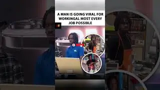 Man is going viral for working all most every job possible #jobs #shorts