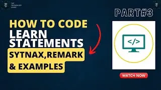 What is code?| What is Syntax? | Role of statements in code. |Part# 3? |#thetechnologycodes