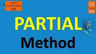 PART 83 C# Partial Methods