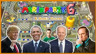 US Presidents Play MARIO PARTY 6: E Gadd's Garage with Saul Goodman