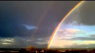 DOUBLE RAINBOW ALL THE WAY ACROSS THE SKY