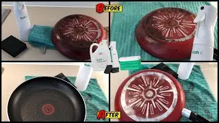 HOW I CLEANED MY Tefal pan with KOH cleaning product - formerly ekoworx #cleanedbykoh