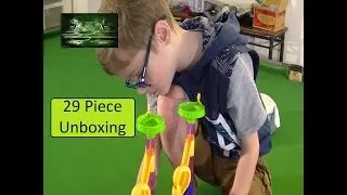 Unboxing 29 Piece Marble Run by Games Hub - from China