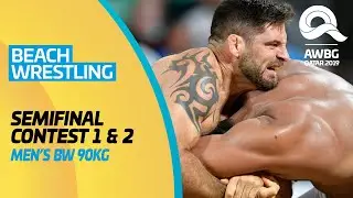 Beach Wrestling | Men's BW 90KG Semifinal | ANOC World Beach Games Qatar 2019 | Contest 1 & 2