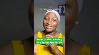 Ways to start earning as a travel planner  #virtualassistant #travelplanner #workfromhomemum