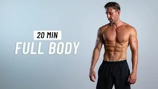 20 Min Full Body Workout - Fat Burning Cardio & Strength at Home (No Equipment + No Jumping)