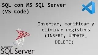 5 - Insertar, modificar y eliminar registros (INSERT, UPDATE, DELETE) | SQL con MS SQL Server